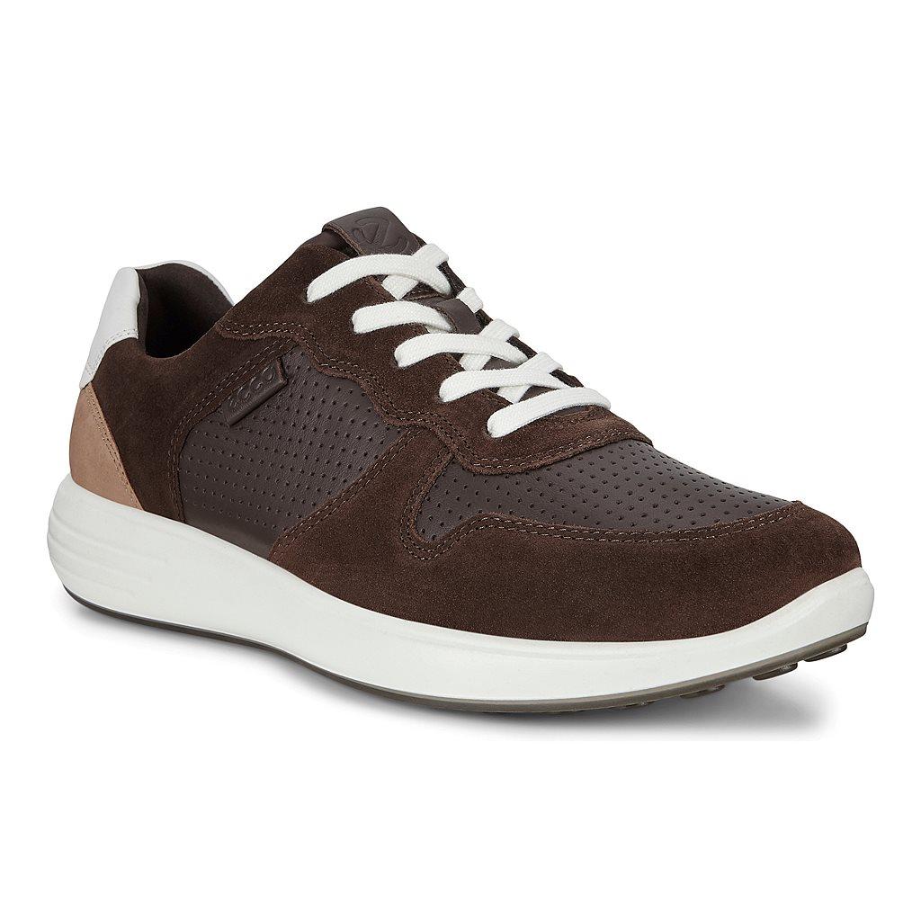 Chaussures Décontractées Ecco Soft 7 Runner Homme Marron 4580-BLGZR